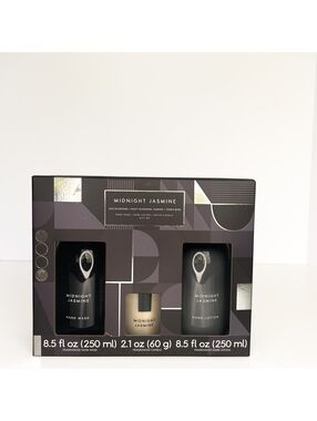 Midnight Jasmine 3 Piece Gift Set Hand Wash Lotion Candle